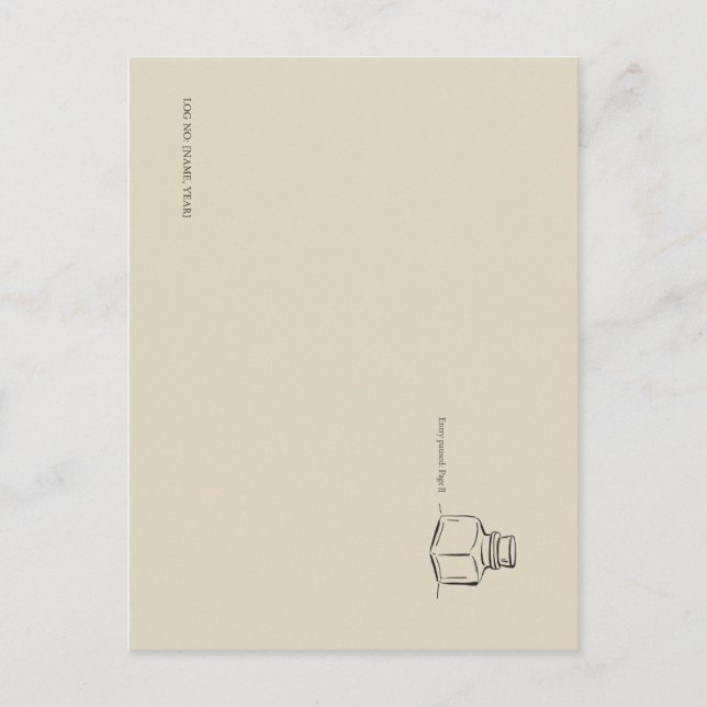Cartão Postal Dark Academia – ink pot Art | Introvert Gift Book  (Frente)