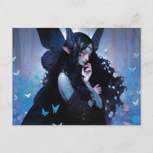 Cartão Postal Dark Fairy Fantasy Art