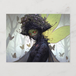 Cartão Postal Dark Fairy Fantasy Art