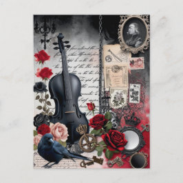 Cartão Postal Dark Romance Gothic Vintage