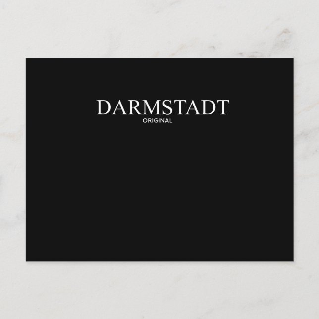 Cartão Postal Darmstadt Original - Estilo Clássico (Frente)