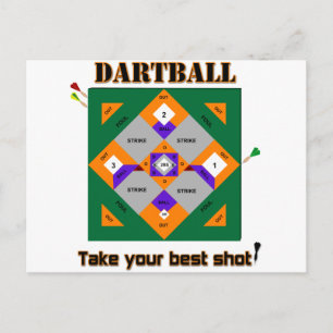 Cartão Postal Dartball
