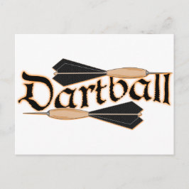 Cartão Postal Dartball Darts