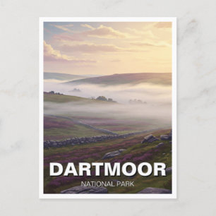 Cartão Postal Dartmoor National Park Misty Viagem
