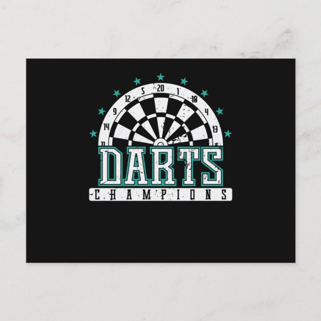 Cartão Postal Darts Champion (Frente)