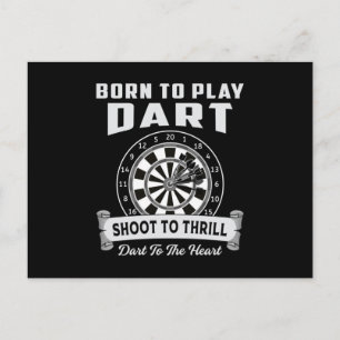 Cartão Postal Darts Dart Dartboard Bullseye 180 Arrow Engraçado