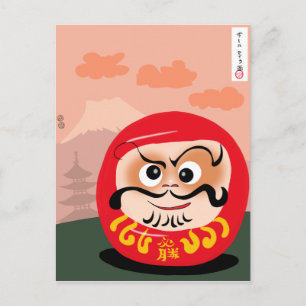 Cartão Postal Daruma Doll
