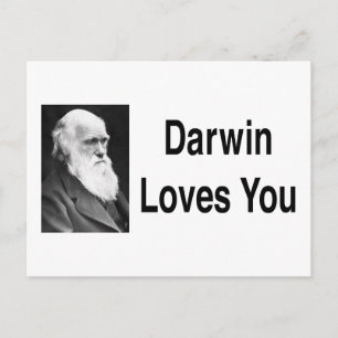 Cartão Postal Darwin ama você 2