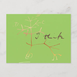 Cartão Postal Darwin, eu penso a árvore da vida