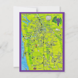 Cartão postal das adegas da região vinícola de Son