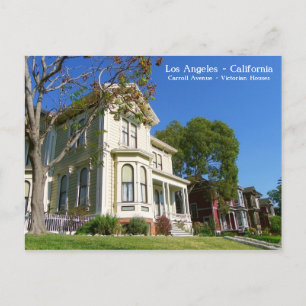 Cartão postal das Casas Vitorianas de Los Angeles!