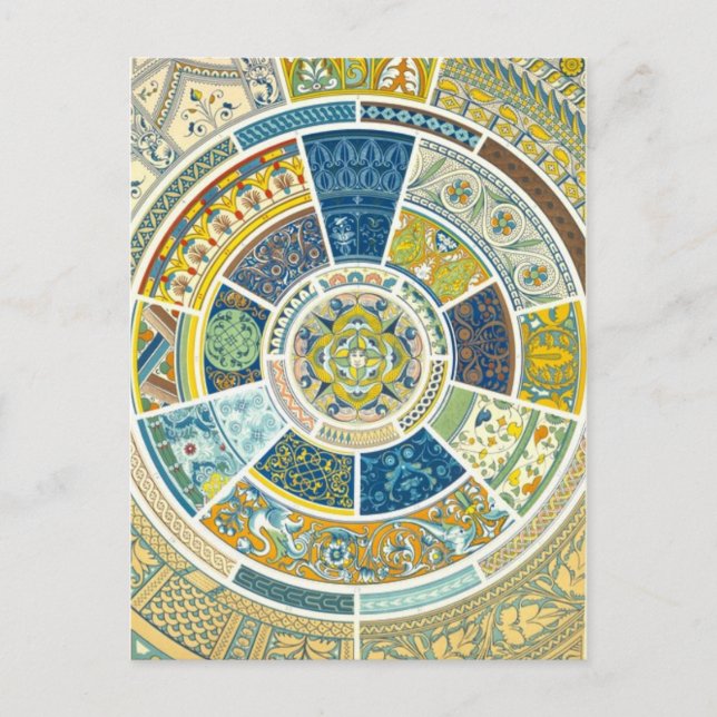 Cartão postal das Decorações da Potência Renascent (Frente)