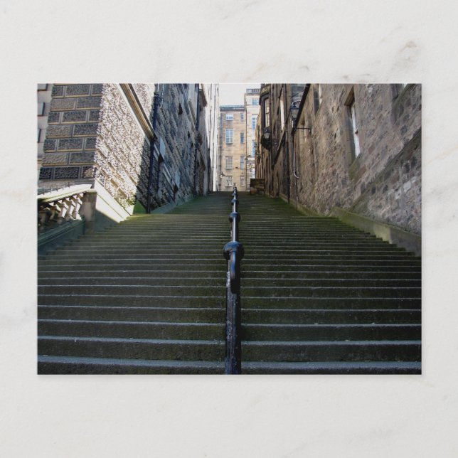 Cartão postal das Escadas de Edimburgo (Frente)