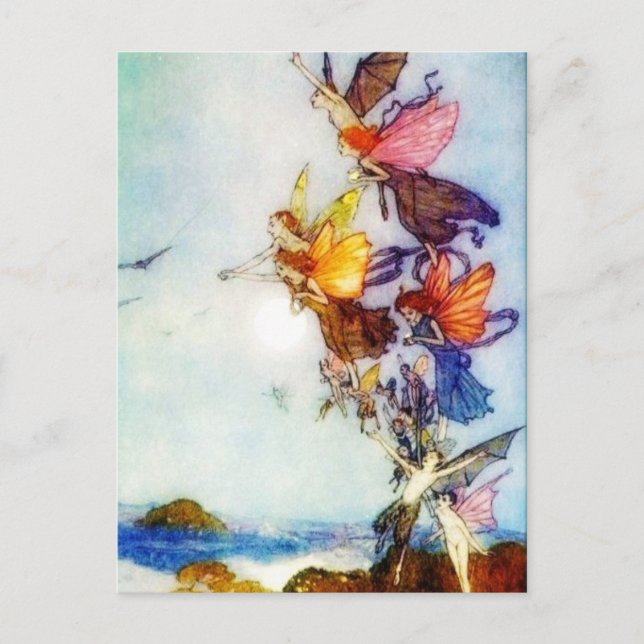 Cartão postal das Fairies (Frente)