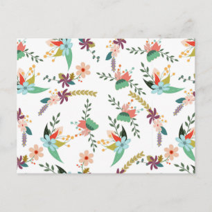 cartão postal das flores de primavera