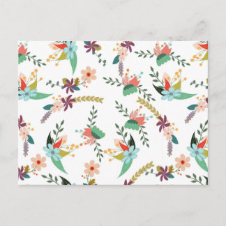 cartão postal das flores de primavera