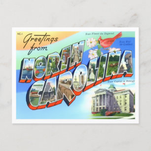 Cartão postal das Grandes Letras da Carolina do No