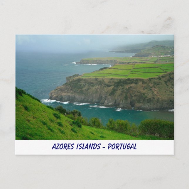 Cartão postal das Ilhas Açores (Frente)