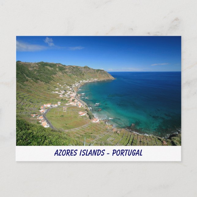 Cartão postal das Ilhas Açores (Frente)
