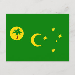 Cartão postal das ilhas Cocos Keelings