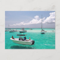 Cartão postal das Ilhas Grand Cayman, em Stingray