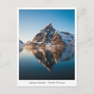 Cartão postal das Ilhas Lofoten Noruega