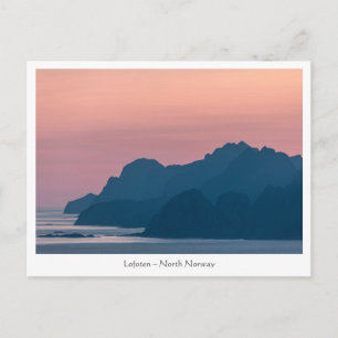Cartão postal das Ilhas Lofoten Noruega