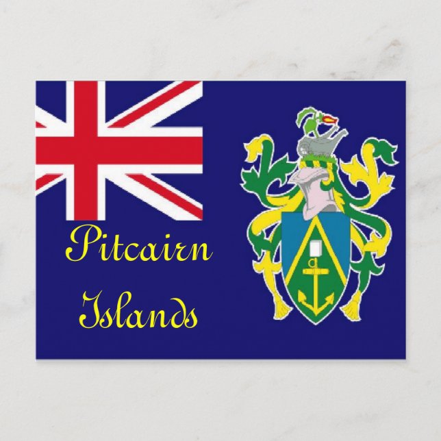 Cartão postal das Ilhas Pitcairn (Frente)