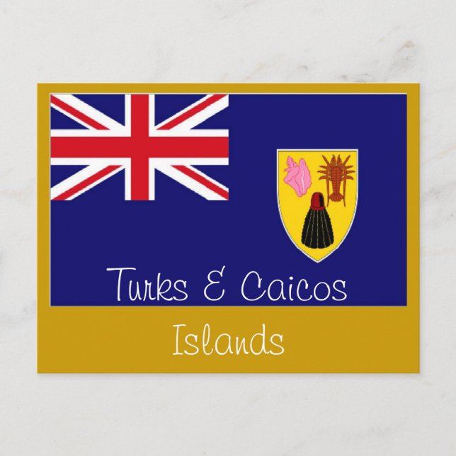 Cartão postal das Ilhas Turcas e Caicos (Frente)