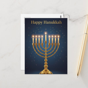 Cartão postal das Luzes de Hanukkah