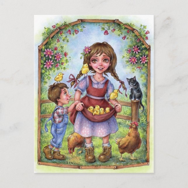 Cartão Postal das Mãos que Ajudam (Frente)