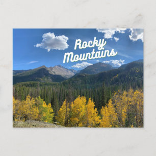 Cartão postal das Montanhas Rocky do Colorado
