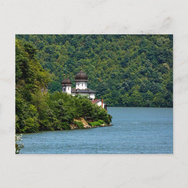 Cartão Postal Das Mraconia Kloster an der Donau in Rumänien (Frente)