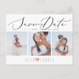 Cartão Postal Data de Salvamento da Caligrafia Elegante PixDezin