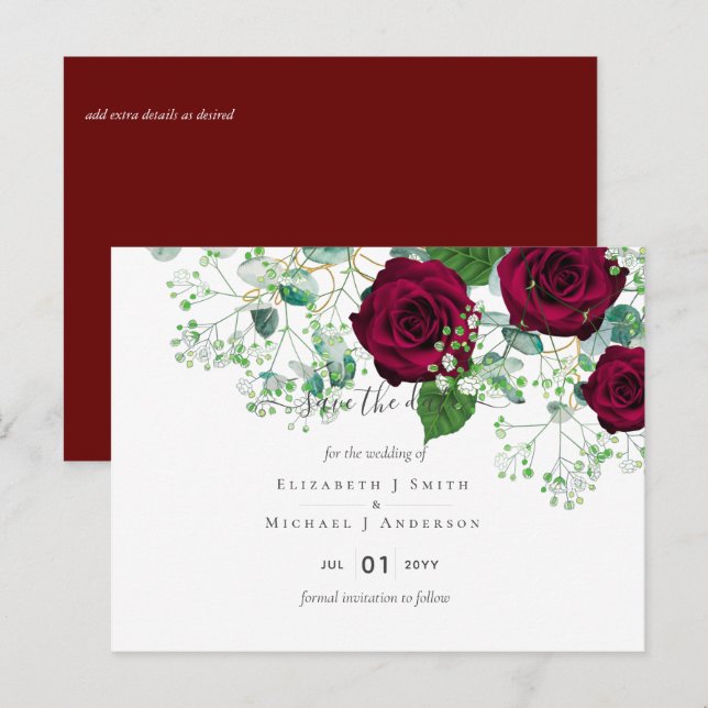 Cartão Postal Data de salvamento do casamento dos Rosas da Borgo (Frente/Verso)
