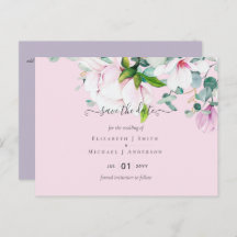 Datas de Salvamento do Casamento Eucalyptus Lilac 