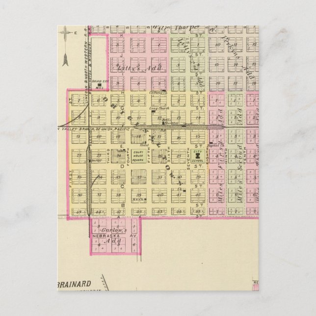 Cartão Postal David City, Nebraska (Frente)