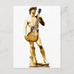Cartão Postal David com guitarra