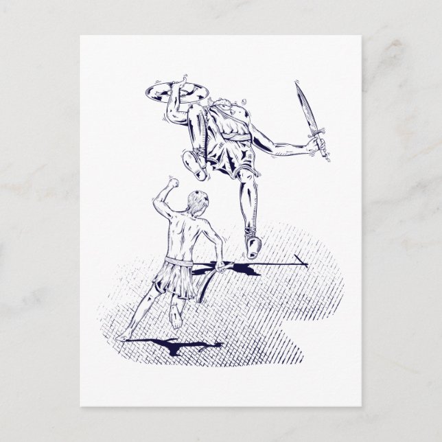 Cartão Postal David e Golias (Frente)
