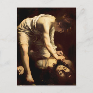 Cartão Postal David e Golias - Caravaggio c.1610