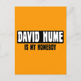Cartão Postal David Hume é meu Ficar em casa