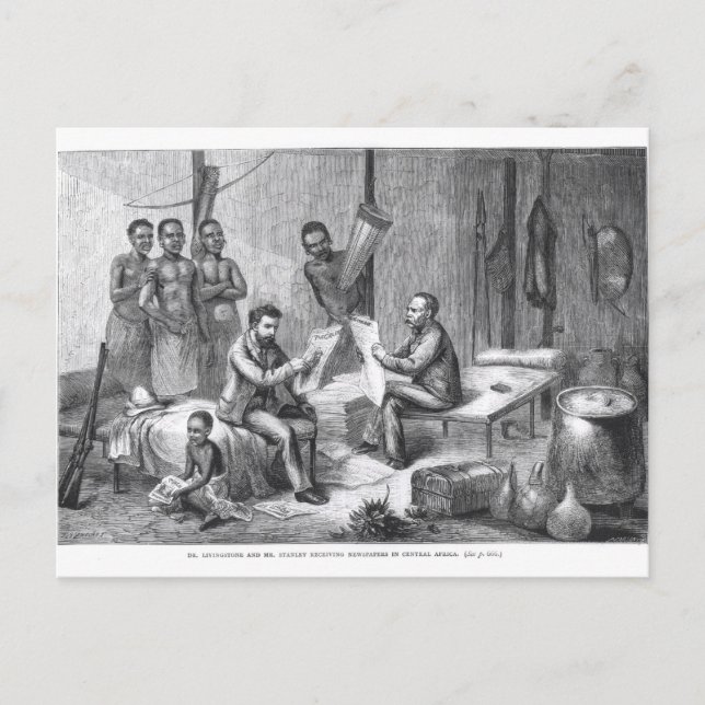 Cartão Postal David Livingstone (1813-73) e Henry Mort (Frente)