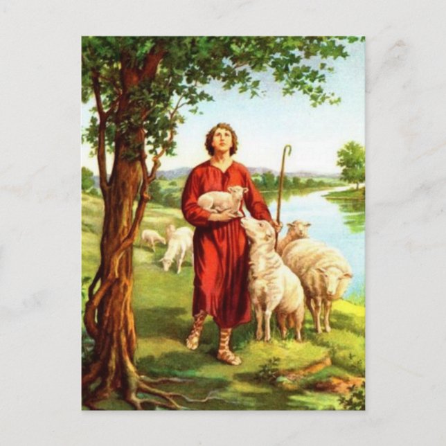 Cartão Postal David The Shepherd (Frente)
