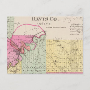 Cartão Postal Davis County, Kansas
