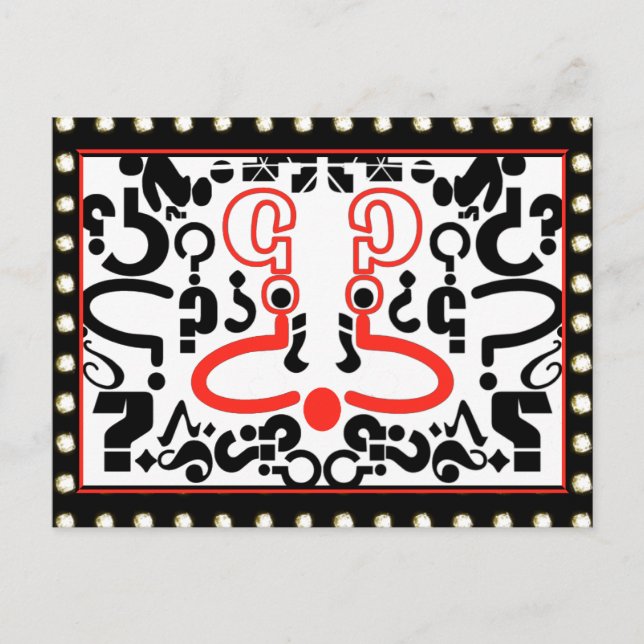 Cartão Postal Dawgie Na Janela (Frente)