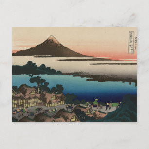 Cartão Postal Dawn em Isawa, na província de Kai, por Hokusai