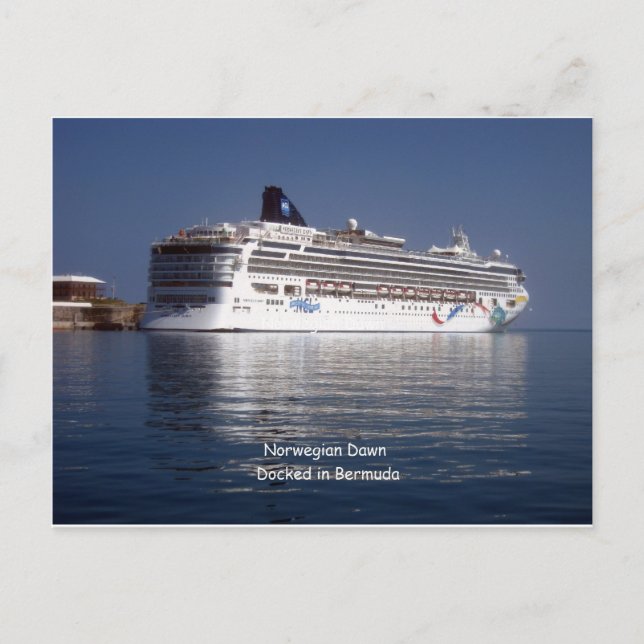 Cartão Postal Dawn Norueguês nas Bermudas (Frente)