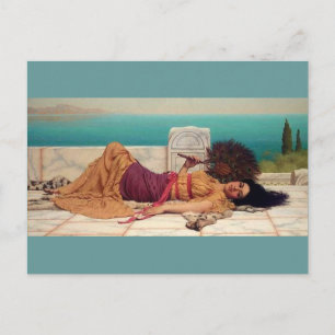 Cartão Postal Daydreaming Grega Lady by Godward
