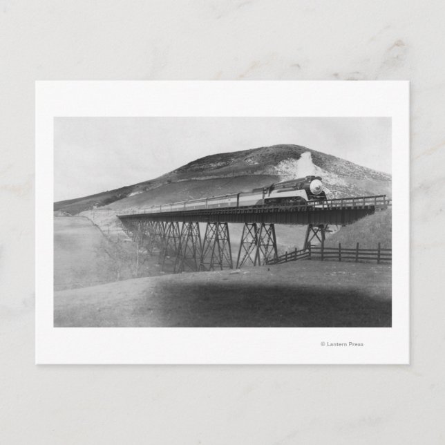Cartão Postal Daylight Limited Railroad sobre Tressel (Frente)