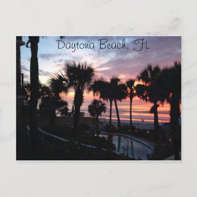 Cartão postal Daytona Beach, FL Sunrise (Frente)